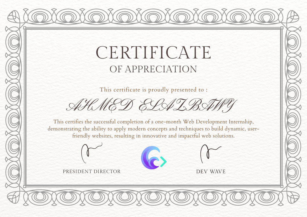 Front-End Web Development Certificate